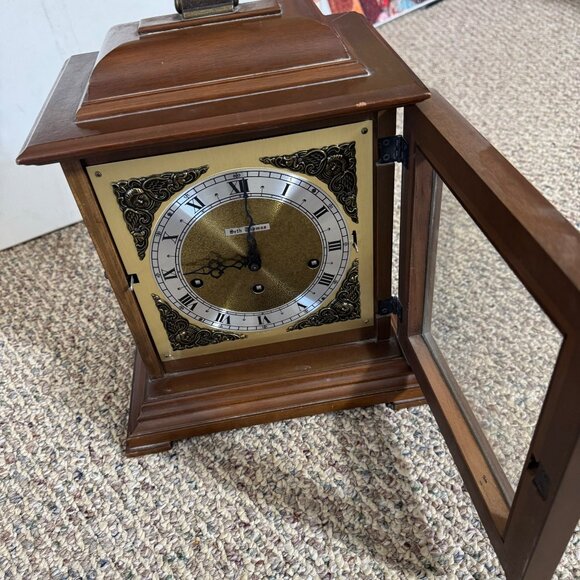 Vintage 1978 Jerome C. Ore Seth Thomas  Clock  Brass Movement & Roman Numerals - Picture 7 of 10